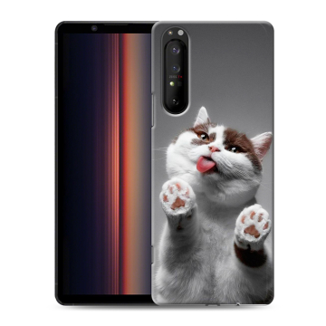 Силиконовый чехол на Sony Xperia 1 II с принтом Коты Силиконовый чехол на Sony Xperia 1 II с принтом Коты