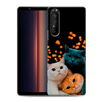 Силиконовый чехол на Sony Xperia 1 II с принтом Кошки Силиконовый чехол на Sony Xperia 1 II с принтом Кошки