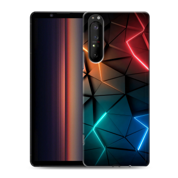 Силиконовый чехол на Sony Xperia 1 II с принтом Абстракция неон Силиконовый чехол на Sony Xperia 1 II с принтом Абстракция неон
