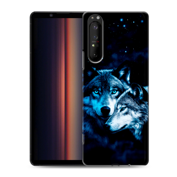 Силиконовый чехол на Sony Xperia 1 II с принтом Волки Силиконовый чехол на Sony Xperia 1 II с принтом Волки