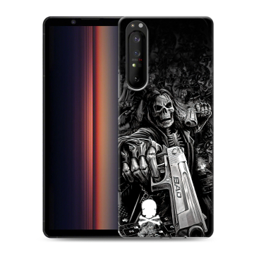 Силиконовый чехол на Sony Xperia 1 II с принтом Скелет Силиконовый чехол на Sony Xperia 1 II с принтом Скелет