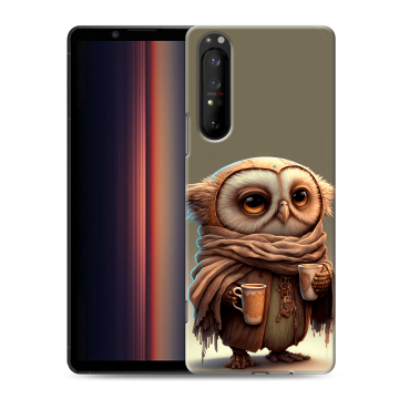 Силиконовый чехол на Sony Xperia 1 II с принтом Сова Силиконовый чехол на Sony Xperia 1 II с принтом Сова