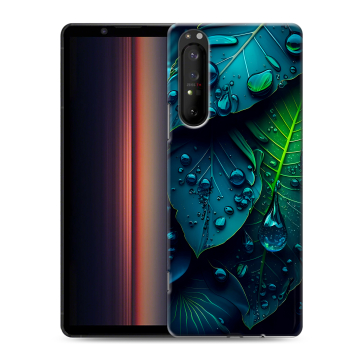 Силиконовый чехол на Sony Xperia 1 II с принтом Листья Силиконовый чехол на Sony Xperia 1 II с принтом Листья