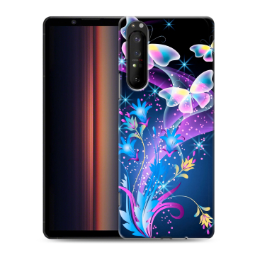 Силиконовый чехол на Sony Xperia 1 II с принтом Бабочки