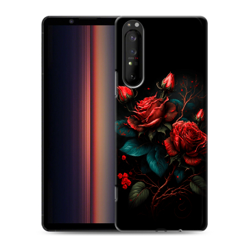 Силиконовый чехол на Sony Xperia 1 II с принтом Розы красные