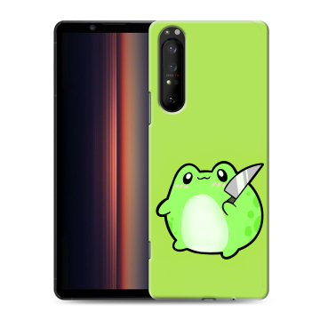 Силиконовый чехол на Sony Xperia 1 II с принтом Лягушенок