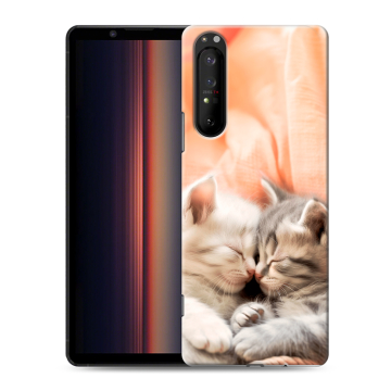 Силиконовый чехол на Sony Xperia 1 II с принтом Котята Силиконовый чехол на Sony Xperia 1 II с принтом Котята