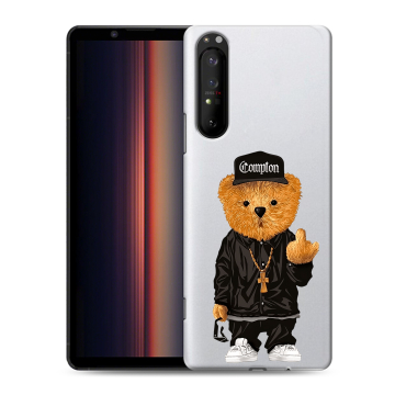 Силиконовый чехол на Sony Xperia 1 II с принтом Мишка