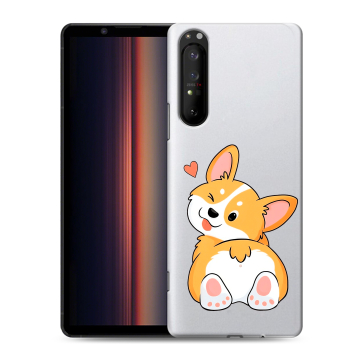 Силиконовый чехол на Sony Xperia 1 II с принтом Корги
