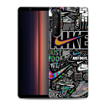 Силиконовый чехол на Sony Xperia 1 II с принтом Найк Силиконовый чехол на Sony Xperia 1 II с принтом Найк