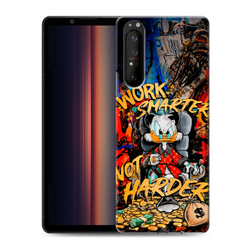 Силиконовый чехол на Sony Xperia 1 II с принтом Дональд Дак Деньги