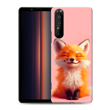 Силиконовый чехол на Sony Xperia 1 II с принтом милая лиса