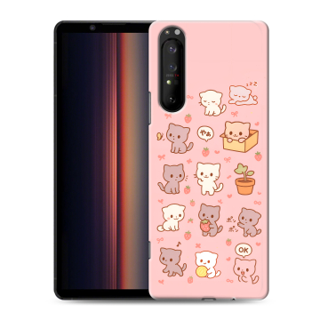 Силиконовый чехол на Sony Xperia 1 II с принтом Hello Kitty Хелоу Кити Силиконовый чехол на Sony Xperia 1 II с принтом Hello Kitty Хелоу Кити