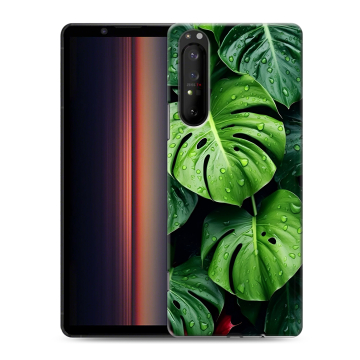Силиконовый чехол на Sony Xperia 1 II с принтом Листья