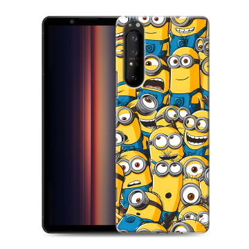 Силиконовый чехол на Sony Xperia 1 II с принтом Миньоны