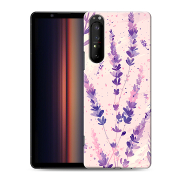 Силиконовый чехол на Sony Xperia 1 II с принтом цветы лаванда