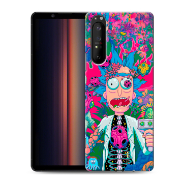 Силиконовый чехол на Sony Xperia 1 II с принтом Рик и Морти Rick Morty