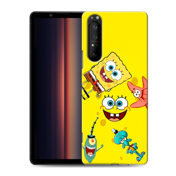 Силиконовый чехол на Sony Xperia 1 II с принтом Спанч боб Спанчбоб Силиконовый чехол на Sony Xperia 1 II с принтом Спанч боб Спанчбоб