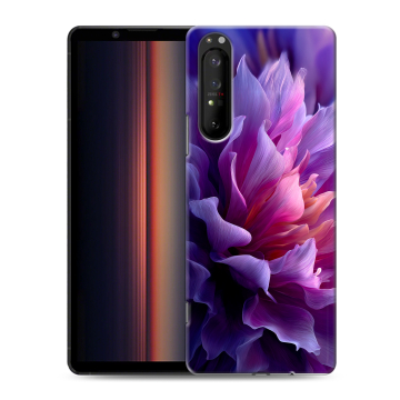 Силиконовый чехол на Sony Xperia 1 II с принтом женский цветы