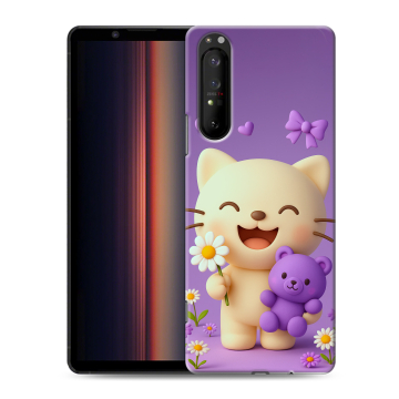 Силиконовый чехол на Sony Xperia 1 II с принтом для девочек