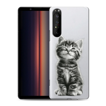 Силиконовый чехол на Sony Xperia 1 II с принтом Котенок