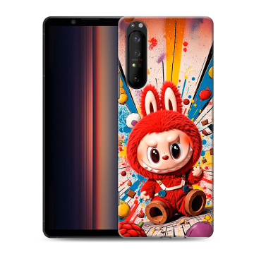 Силиконовый чехол на Sony Xperia 1 II с принтом Labubu Лабубу