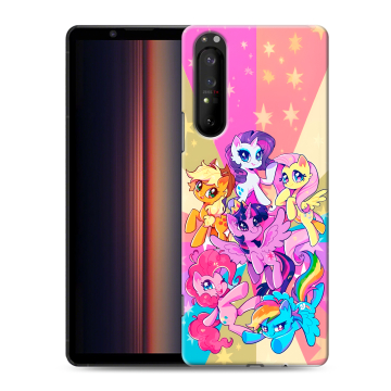 Силиконовый чехол на Sony Xperia 1 II с принтом My little pony Дружба чудо