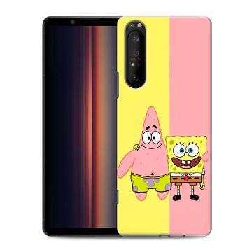 Силиконовый чехол на Sony Xperia 1 II с принтом Спанч боб Спанчбоб