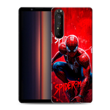 Силиконовый чехол на Sony Xperia 1 II с принтом Spiderman Человек паук Силиконовый чехол на Sony Xperia 1 II с принтом Spiderman Человек паук