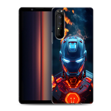 Силиконовый чехол на Sony Xperia 1 II с принтом IronMan Железный человек Силиконовый чехол на Sony Xperia 1 II с принтом IronMan Железный человек