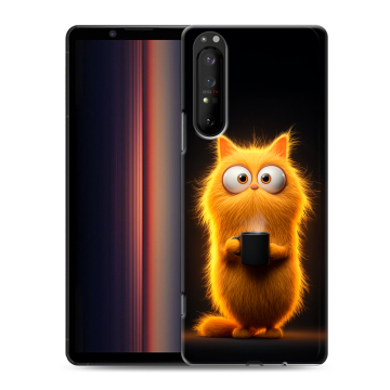 Силиконовый чехол на Sony Xperia 1 II с принтом Смешной кот