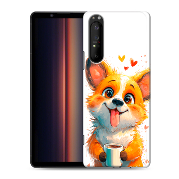 Силиконовый чехол на Sony Xperia 1 II с принтом корги