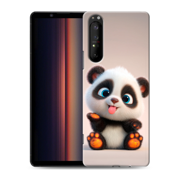 Силиконовый чехол на Sony Xperia 1 II с принтом милая панда