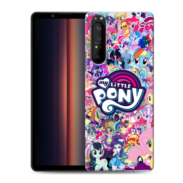 Силиконовый чехол на Sony Xperia 1 II с принтом My little pony Дружба чудо
