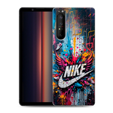Силиконовый чехол на Sony Xperia 1 II с принтом Nike Найк Силиконовый чехол на Sony Xperia 1 II с принтом Nike Найк