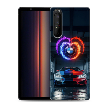 Силиконовый чехол на Sony Xperia 1 II с принтом BMW БМВ