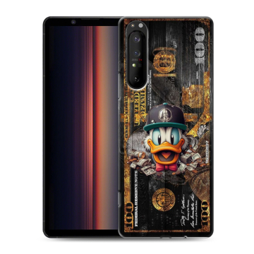 Силиконовый чехол на Sony Xperia 1 II с принтом Дональд Дак Доллар