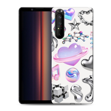 Силиконовый чехол на Sony Xperia 1 II с принтом Y2K