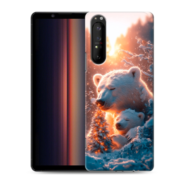 Силиконовый чехол на Sony Xperia 1 II с принтом Новый год Силиконовый чехол на Sony Xperia 1 II с принтом Новый год