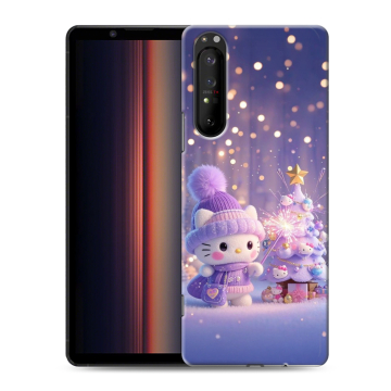 Силиконовый чехол на Sony Xperia 1 II с принтом Новый год Силиконовый чехол на Sony Xperia 1 II с принтом Новый год
