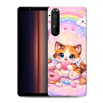 Силиконовый чехол на Sony Xperia 1 II с принтом для девочек