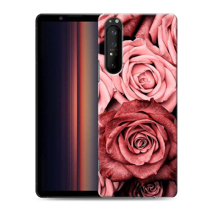 Силиконовый чехол на Sony Xperia 1 II с принтом Цветы розы Силиконовый чехол на Sony Xperia 1 II с принтом Цветы розы