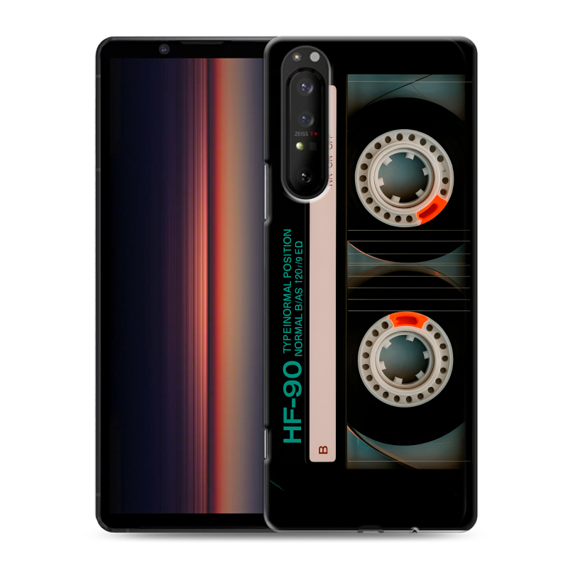 Пластиковый чехол на Sony Xperia 1 II с принтом Кассета Пластиковый чехол на Sony Xperia 1 II с принтом Кассета