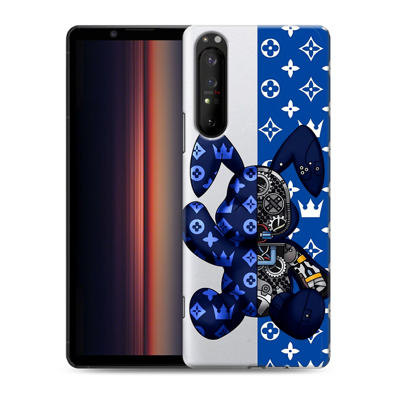Силиконовый противоударный чехол на Sony Xperia 1 II с принтом Луи робот Силиконовый противоударный чехол на Sony Xperia 1 II с принтом Луи робот