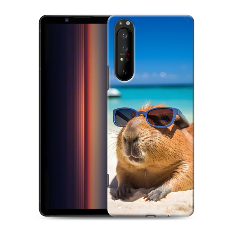 Силиконовый чехол на Sony Xperia 1 II с принтом Капибара Силиконовый чехол на Sony Xperia 1 II с принтом Капибара