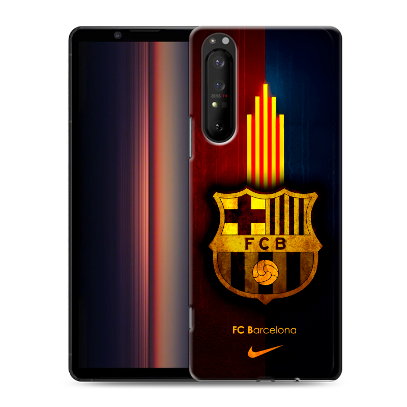 Силиконовый противоударный чехол на Sony Xperia 1 II с принтом Барселона Barcelona Силиконовый противоударный чехол на Sony Xperia 1 II с принтом Барселона Barcelona
