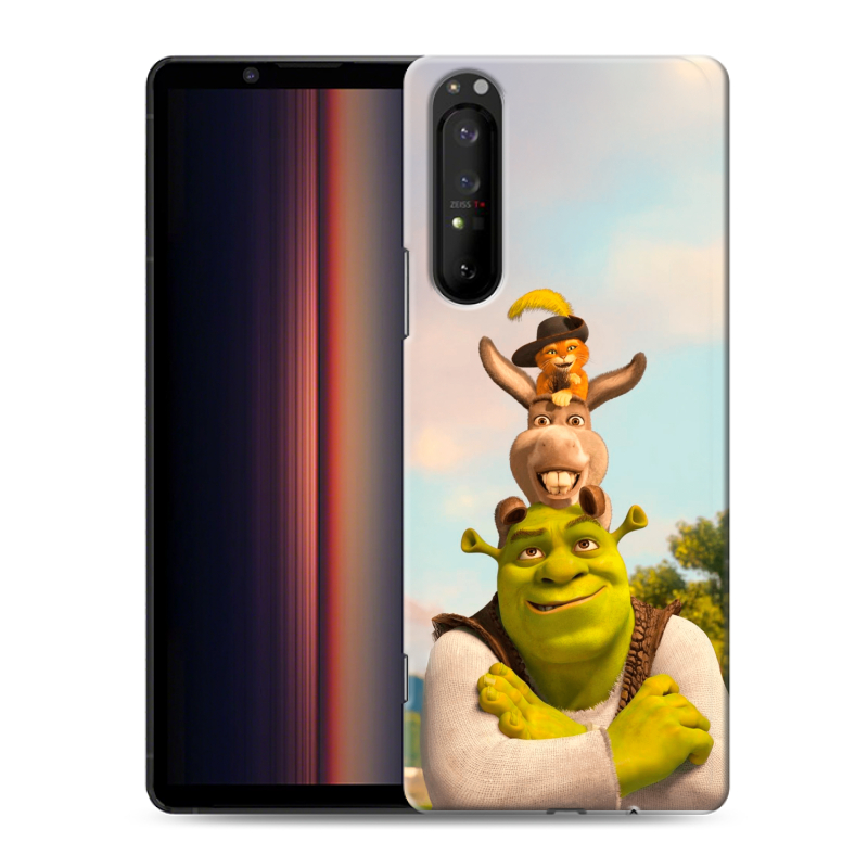 Пластиковый чехол на Sony Xperia 1 II с принтом Шрек Shrek Пластиковый чехол на Sony Xperia 1 II с принтом Шрек Shrek
