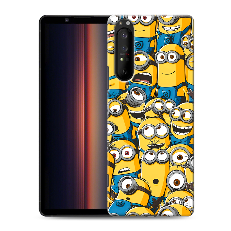 Силиконовый чехол на Sony Xperia 1 II с принтом Миньоны Силиконовый чехол на Sony Xperia 1 II с принтом Миньоны