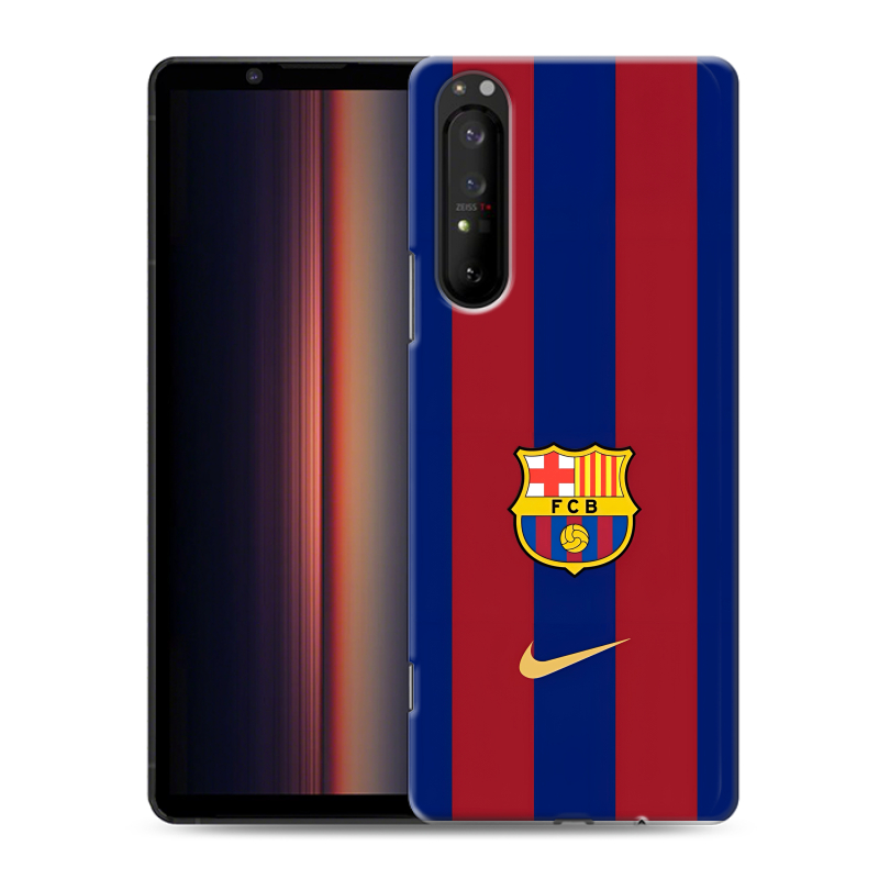 Силиконовый противоударный чехол на Sony Xperia 1 II с принтом Барселона Barcelona Силиконовый противоударный чехол на Sony Xperia 1 II с принтом Барселона Barcelona