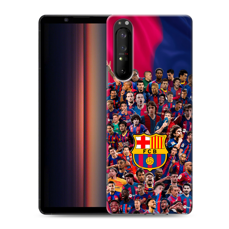 Силиконовый противоударный чехол на Sony Xperia 1 II с принтом Барселона Barcelona Силиконовый противоударный чехол на Sony Xperia 1 II с принтом Барселона Barcelona